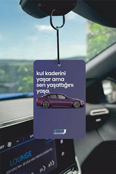 PROMOSYONİK Kul Kaderini Yaşar Ama Sen Yaşattığını Yaşa Tasarımlı Oto Kokusu