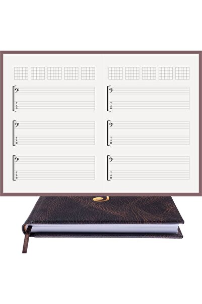 BİDEFTER Guitar Notepad – Fa and Tab Key, Tuned - 100% Handmade, 2026 Collect...