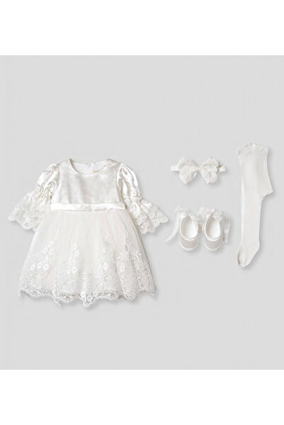 Pugi Baby Baby Girl Stylish Lace Mevlüt / Special Occasion Dress