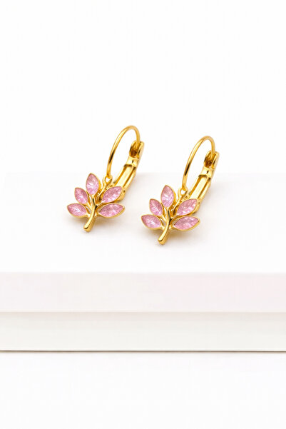 MakeWell High-Quality Brass Dangle Earrings with Olive Branch Figure – Stylis...