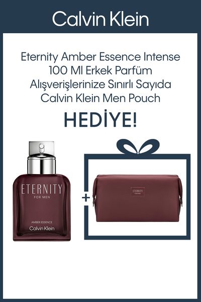 Calvin Klein Eternity Amber Essence Parfum Intense Çantalı Erkek Parfüm Seti