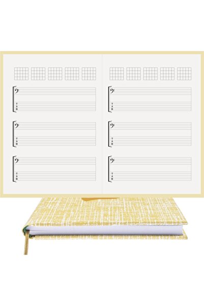 BİDEFTER Guitar Notepad – Fa and Tab Key, Tuned - 100% Handmade, 2026 Collect...