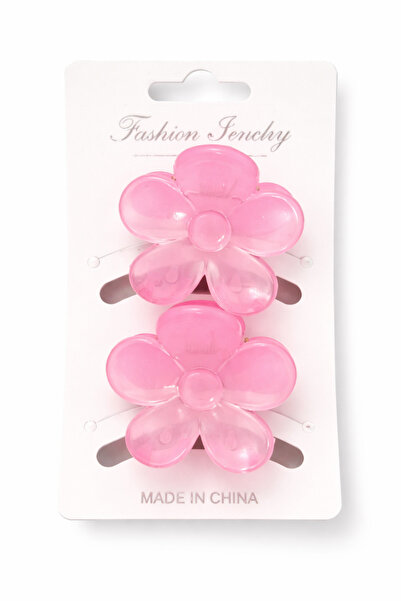 Srctech مشبك مزين بنمط زهرة اللوتس - 4 سم