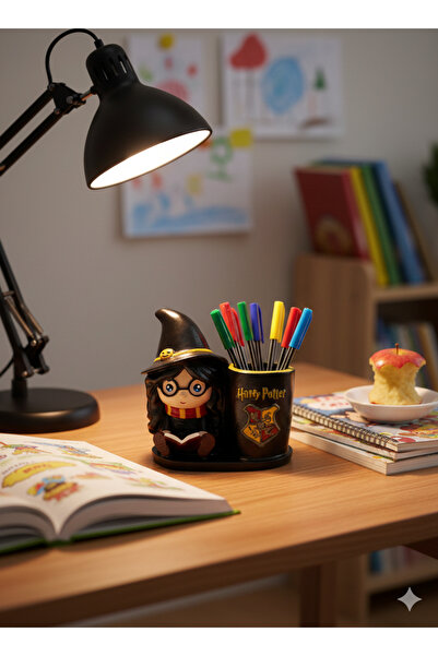 MK DECO STUDIO Kalemlik, Büyücü Kız Kalemlik, Harry Potter Kalemlik, Masa üst...