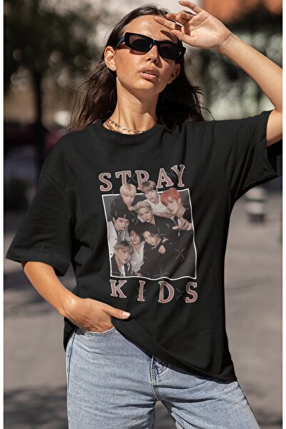 SEVBANO تي شيرت مطبوع عليه فرقة ستراي كيدز الموسيقية للجنسين مقاس كبير