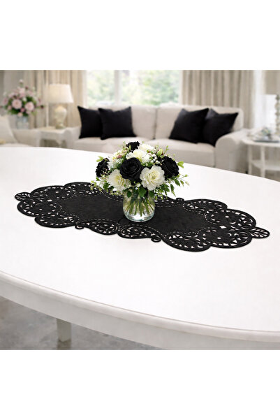 Diva Home Velvet Laser Pattern Cut Runner 100X33