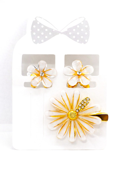 MakeWell Lotus Flower Design 3-Piece Snap Fasteners and Clasp Buckle Sets