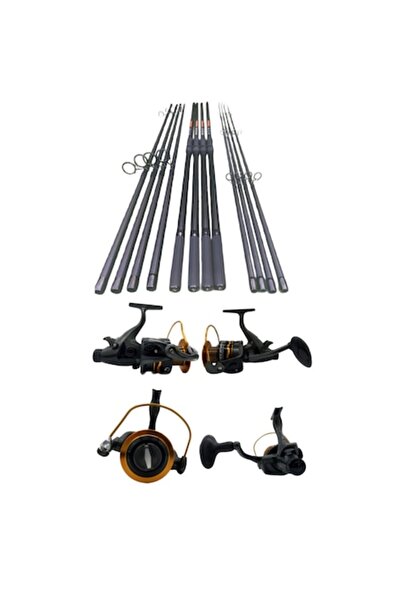 Cool Angel Set 4 Lansete Crap 3, 60 m, 3 Segm si 4 Mulinete Fascinate 8000 cu...