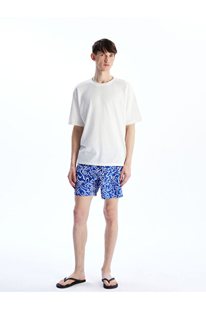 LC Waikiki Ανδρικό σορτς κολύμβησης Özmarka Νέας Σεζόν με σχέδια, κοντό μήκος