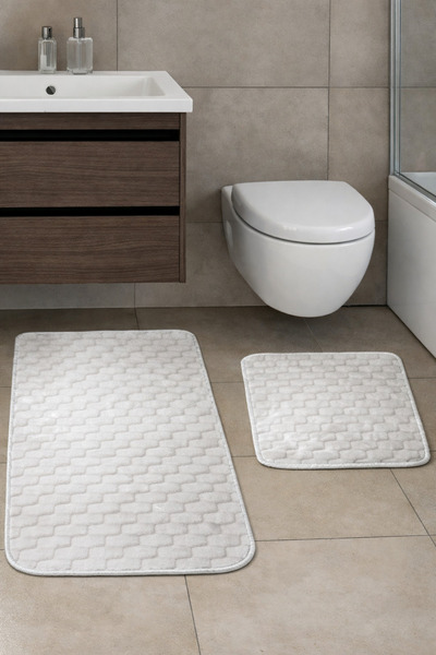 MUK's Non-Slip Base, Washable, Dust and Stain Resistant, Set of 2 Toilet Seat...