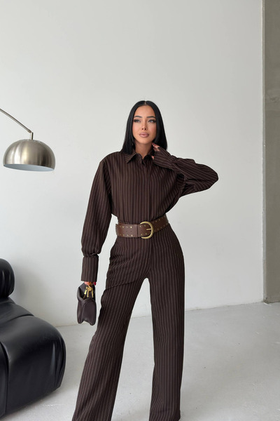 Sorridi Striped Shirt and Pants 2-Piece Set