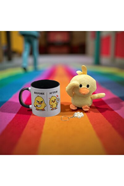Denseden Gift for Lovers: Fun Mug and Plush Chick Set |   Valentine's Day Spe...