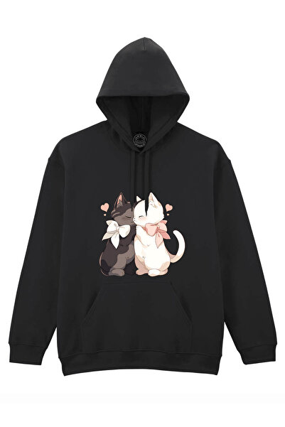 Cu Pisici Printed sweatshirt-Love, Unisex, Valentine's Day