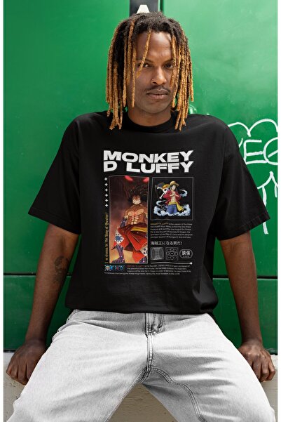 SEVBANO تي شيرت مونكي دي لوفي مطبوع عليه شخصيات من مسلسلات الأنمي للجنسين مقا...