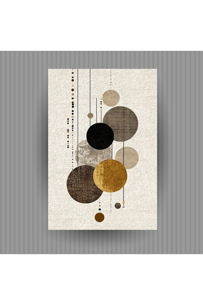 BiveSa Minimal Soyut Geometrik Daireler Modern Salon & Ofis Duvar Posteri