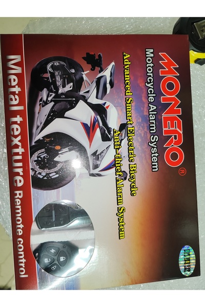 Arzu / Monero motorsiklet alarım 12 volt anahtarlı ve pil destekli uzaktan ça...