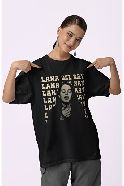SEVBANO Lana Del Ray Printed Unisex Oversize Singer T-Shirt
