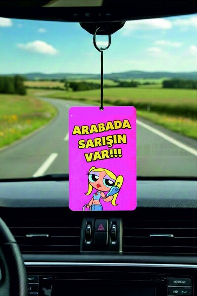 PROMOSYONİK Arabada Sarışın Var Tasarımlı Oto Kokusu