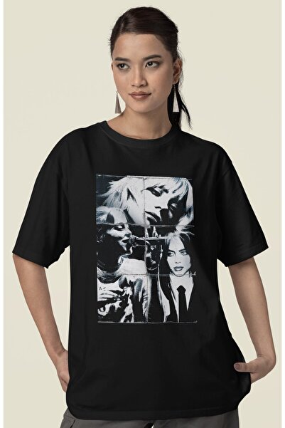 SEVBANO تي شيرت فينتاج بيلي إيليش مطبوع للجنسين كبير الحجم