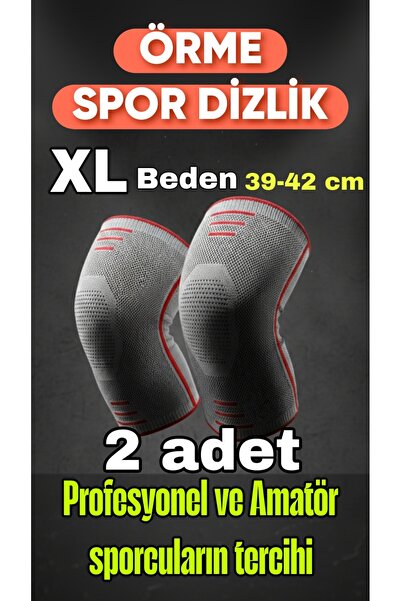Veltomed XL BDN 2 li 3D Örme Sporcu Dizlik Ağrı Azaltıcı Diz Koruyucu Nefes A...