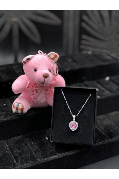 Denseden A Unique Necklace, the Symbol of Your Love, Heart Pendant and Plush ...