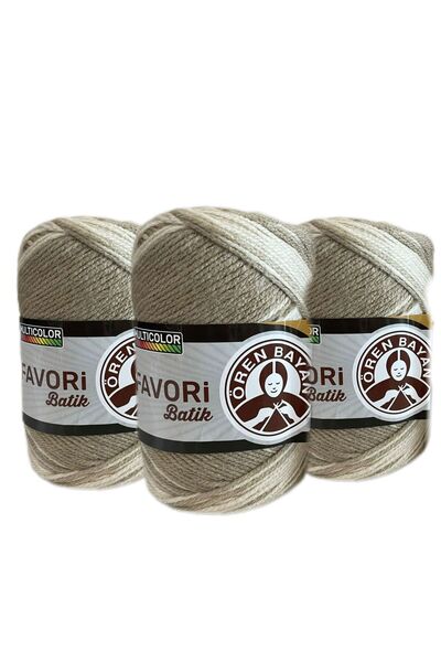 Ören Bayan FAVORİ BATİK ÖRGÜ İPİ- 925 / 2025-01 - 3ADET FİYATIDIR