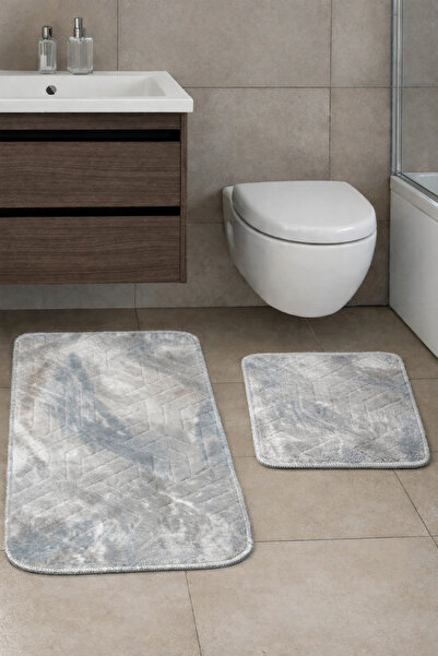 MUK's Non-Slip Base, Washable, Dust and Stain Resistant, Set of 2 Toilet Seat...