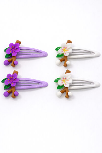 MakeWell Set de agrafe de păr pentru copii cu figurine colorate în formă de c...