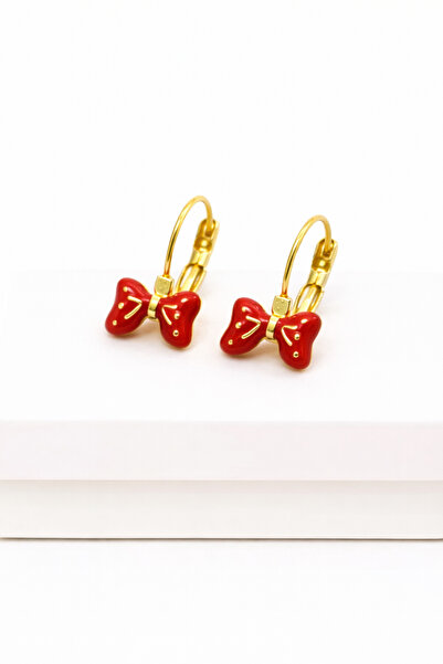 MakeWell White Enamel Butterfly Figured High Quality Brass Dangle Earrings fo...