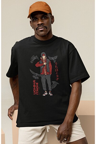 SEVBANO تي شيرت مطبوع عليه شخصية أنيمي ناروتو من سلسلة أنيمي Uchiha Itachi لل...