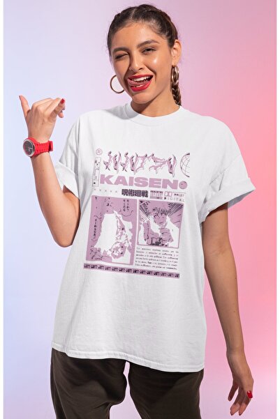 SEVBANO Design Jujutsu Kaisen Gojo Satoru Printed Unisex Oversize Anime Serie...