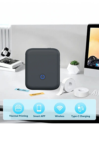 lunirawear P11 Wireless Label Printer - Black 112524