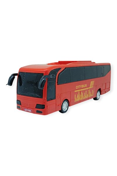 doremodam Rubberized Tour Bus - 23 cm - Red (Lisinya)