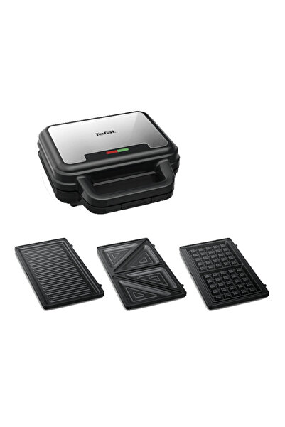 TEFAL Σάντουιτς UltraCompact 3 σε 1 SW383D10, 700W, placi detasabile pentru g...