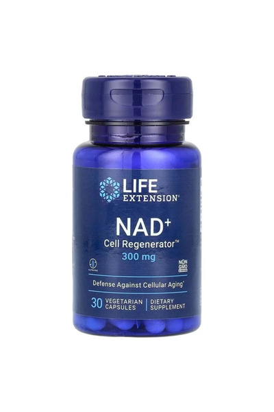Life Extension NAD+ Cell Regenerator 300 mg – 30 Vejetaryen Kapsül