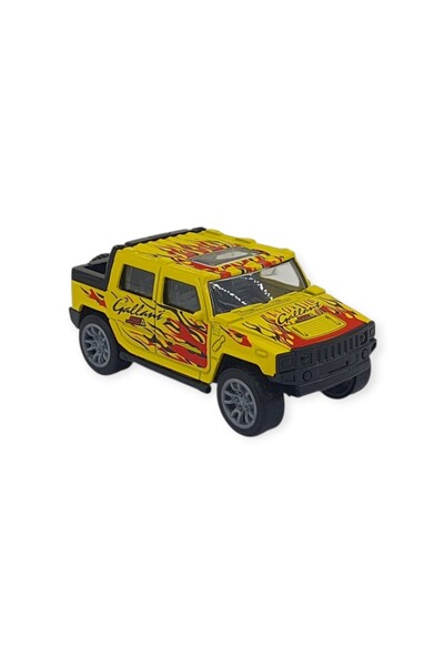 doremodam سيارة معدنية قابلة للسحب والدفع -K137A7 - أصفر (ليسينيا)