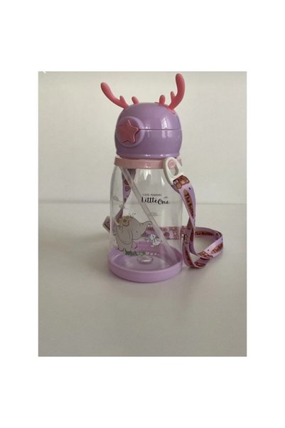 ForWhat 500ml Deer Motif Water Bottle for Office Home Office Gift