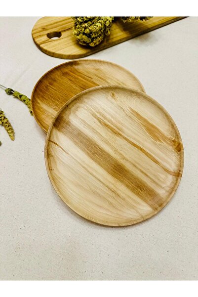 Carveni Ahşap Servis ve Sunum Tabağı 23 cm