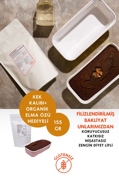Mikro Herküller Glütensiz Pancarlı Kek Karışımı-Kek Kalıbı ve Elma Özü Hediye...