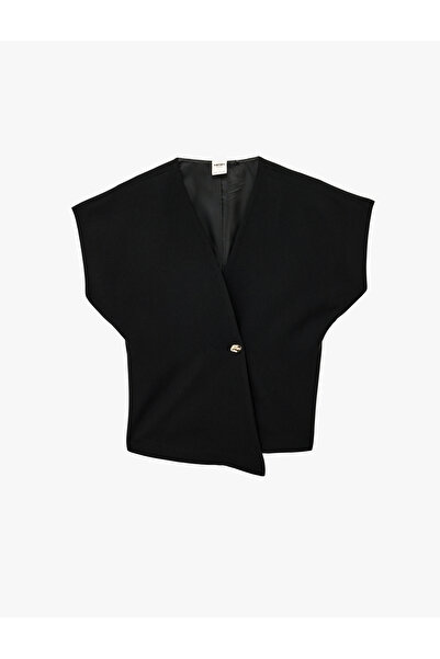 Koton Асиметричний жилет з металевими аксесуарами без рукавів