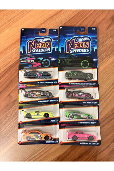 HOT WHEELS Neon Speeders Set of 8