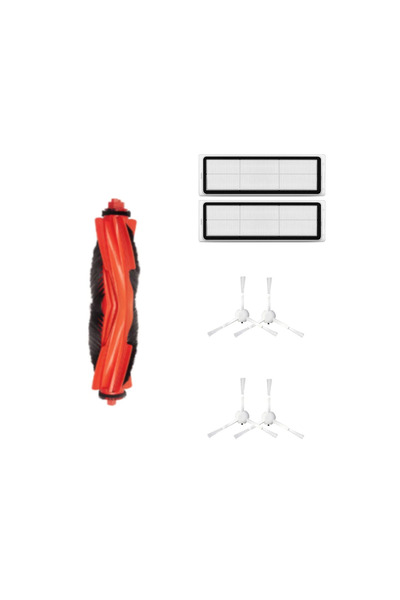 Asgard Grup 1 فرشاة رئيسية 2 فلتر 4 فرشاة جانبية بيضاء متوافقة مع H40