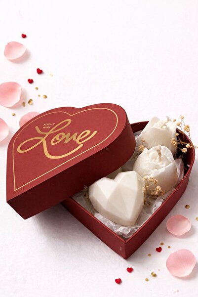 Muud Atelier Sevgililer Günü Kalpli Özel tasarım Kutu içerisinde amber kokulu...