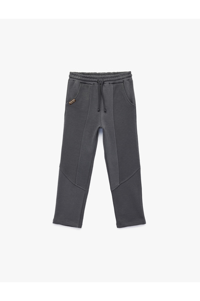 Koton Oversized Sweatpants with Raised Pockets and Elastic Waistband