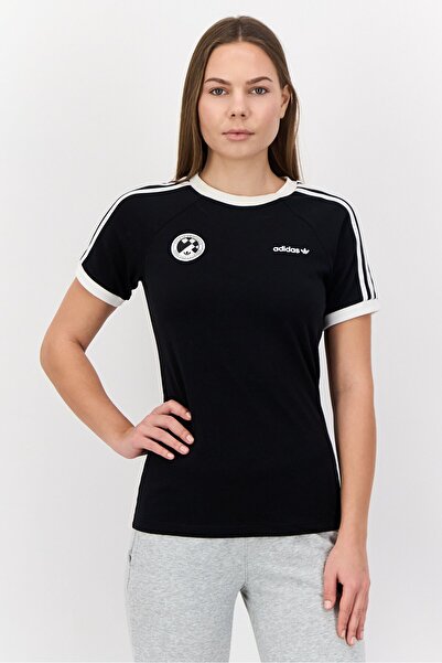 adidas Women Sportswear Fit Short Sleeve Soccer T-Shirt, Black