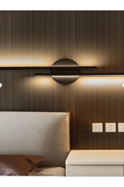ST LİGHTİNG Siyah Ledli, Aplik, Beyaz Işık ,Yatak Odası Salon Mutfak Hol - Ot...