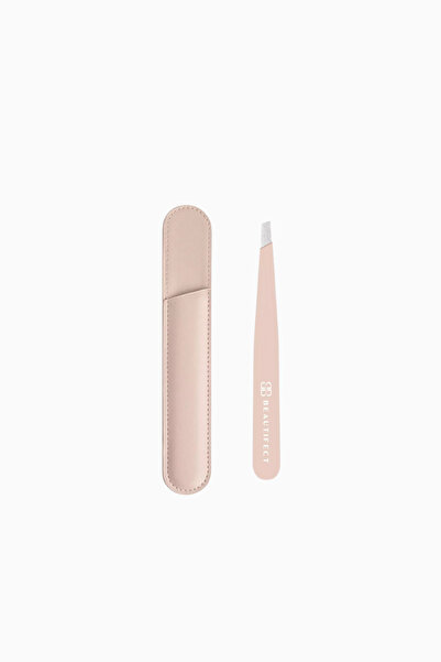 BEAUTIFECT Precision Tweezer, Paslanmaz Çelik Vegan Deri Kılıflı Cımbız