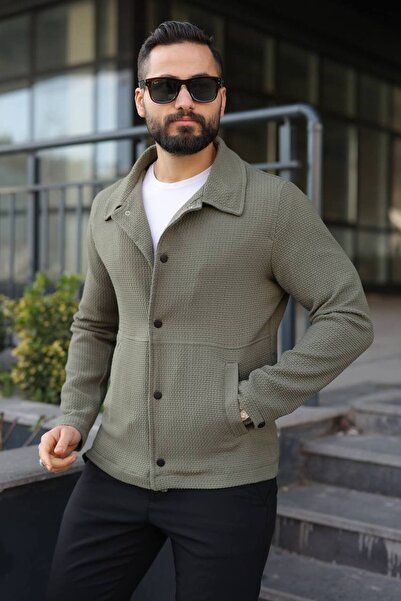 Helen Goods Jachetă sezonieră pentru bărbați din țesătură Gofre model ZR, sez...