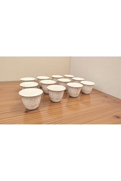AR HOME 12 PCS ARABIC COFFE KUPS PORCELAIN