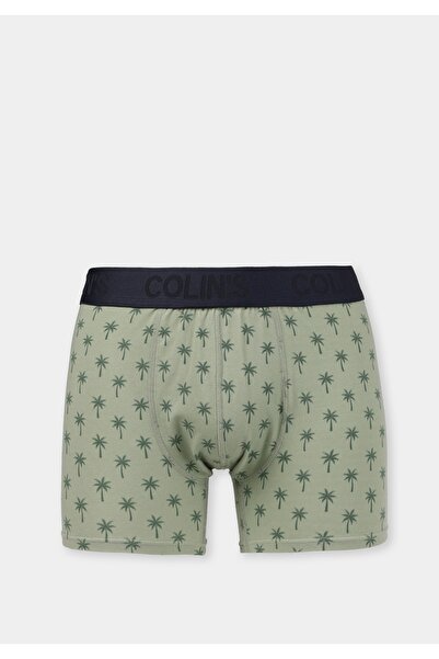 Colin's Modern Fit Printed Men's Green Boxers